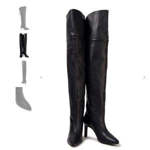 ZIMMERMANN Black Leather over-the-knee Boots Size 41